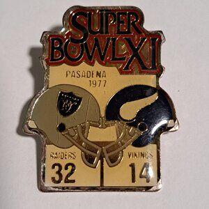 Super bowl XI Pasadena 1977 Raiders vikings